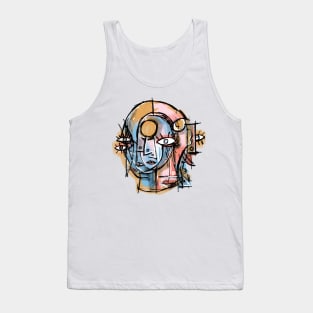 Counsciousness Zipper Merge Tank Top